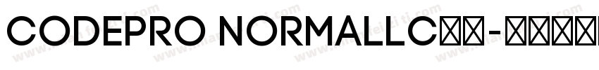 CodePro NormalLC字体字体转换